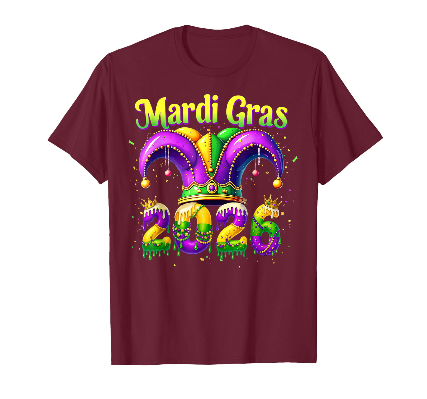 Mardi Gras 2026 Outfits for Men Women T-Shirt