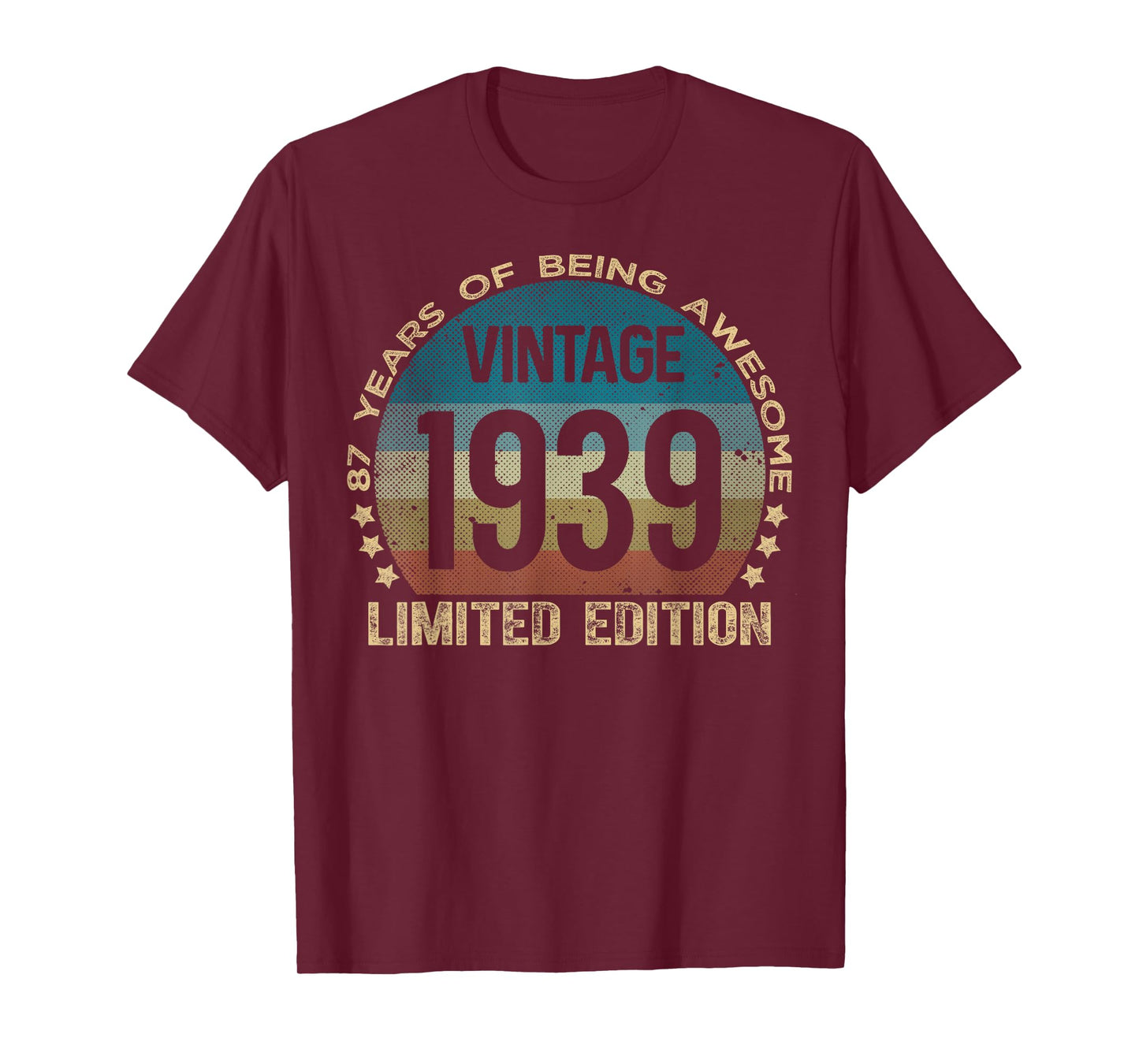 87 Year Old Gifts Vintage 1939 Limited Edition 87th Birthday T-Shirt