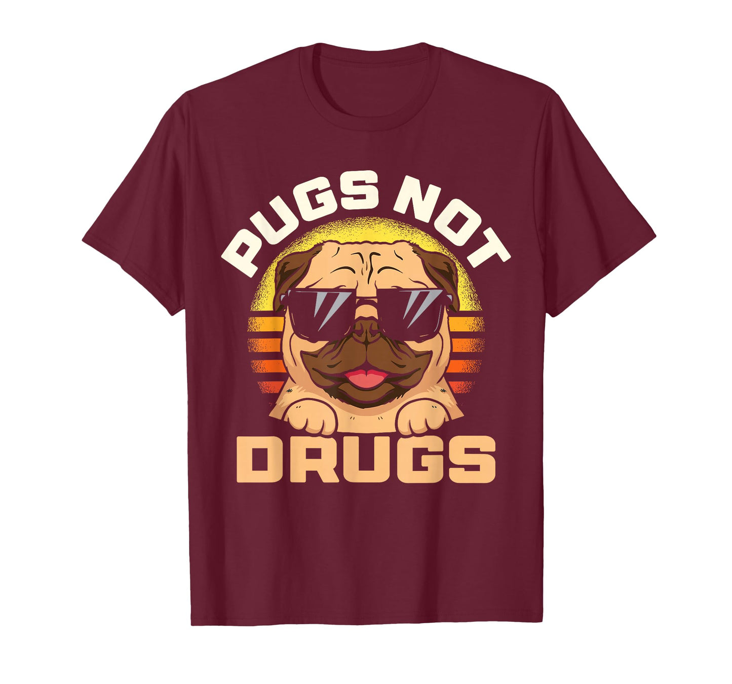 Funny Pug Pugs Not Drugs for Men Women Dog Lovers Gift T-Shirt