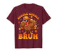 Bruh Funny Thanksgiving Gobble Turkey Boys Girls Kids T-Shirt