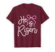 He is Risen Pearl Bow Christian Faith Easter T-Shirt