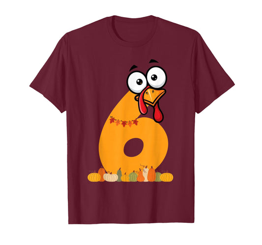 Number 6 Fun Meme Saying 6 7 Six Seven Thanksgiving Costume T-Shirt