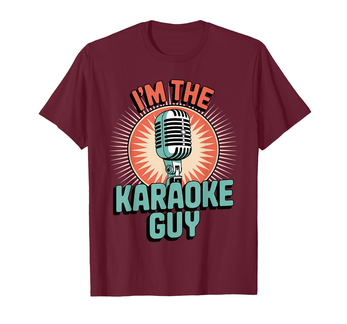 Cool Karaoke Design for Men Boys Music Karaoke Lover Karaoke T-Shirt