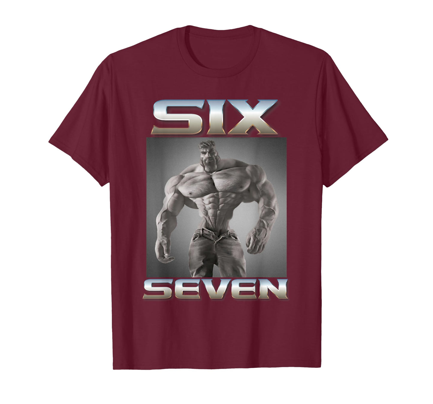 67 Meme Giga Chad Six Seven Alpha Slang 6 7 Meme Kid Student T-Shirt