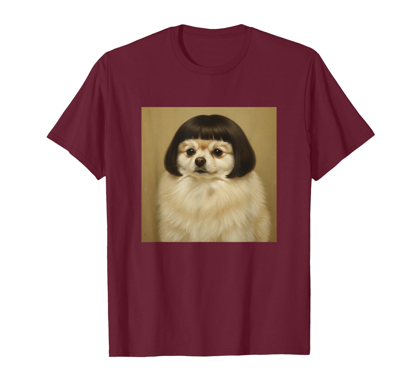 Funny Pomeranian Bob Haircut Dog Meme for Men Women Kids T-Shirt