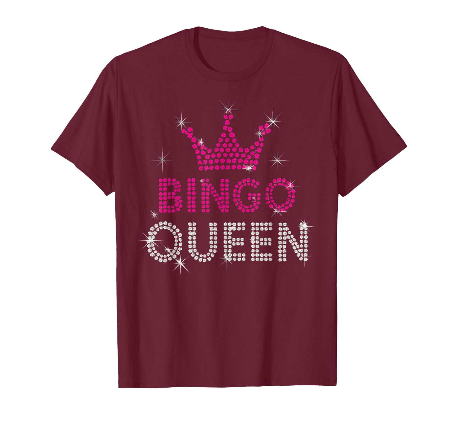Bingo Queen Bingo Player Game Party Funny Women Girls Cute T-Shirt