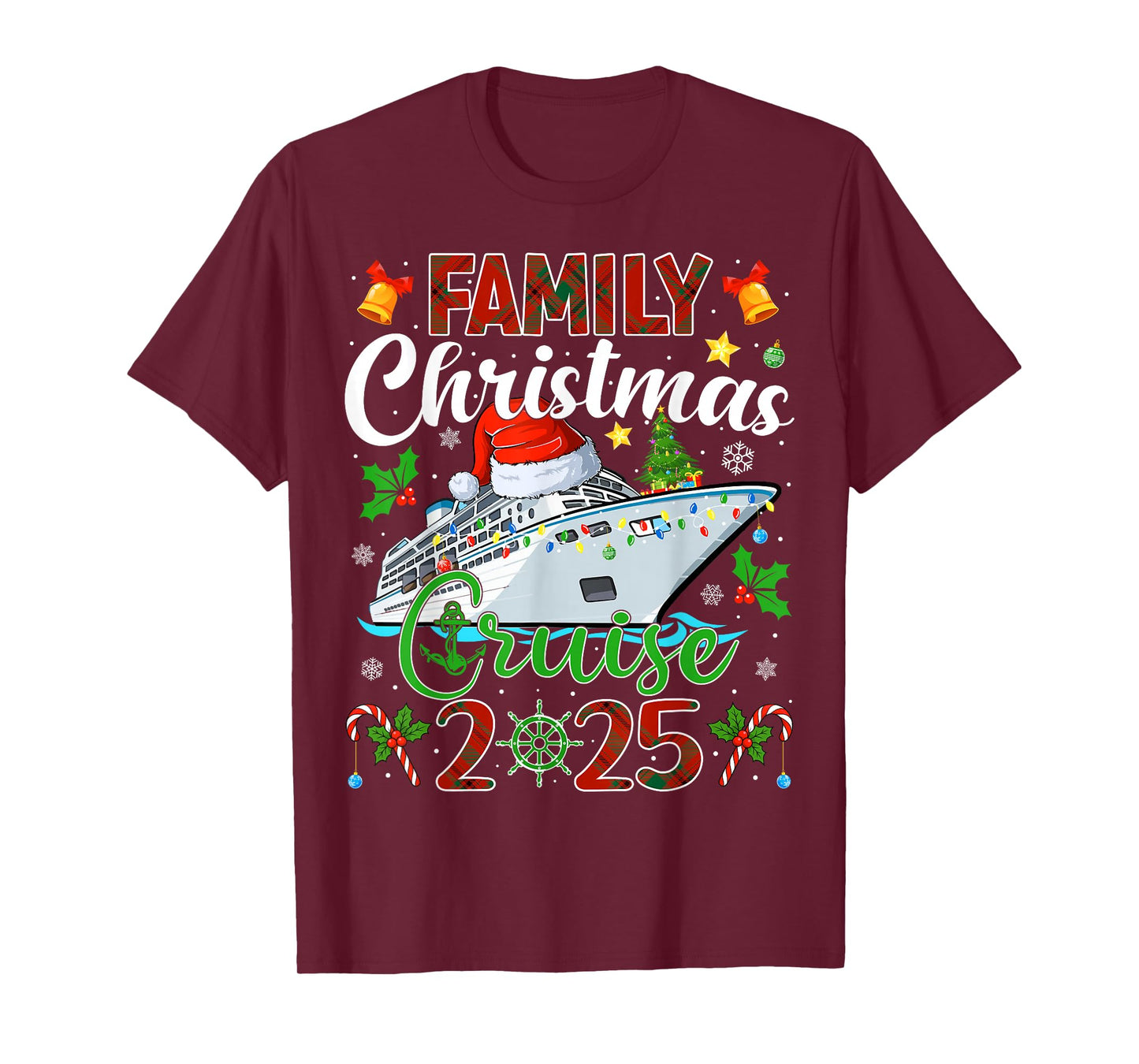 Merry Cruisemas Cruise Matching Family Christmas Cruise 2025 T-Shirt