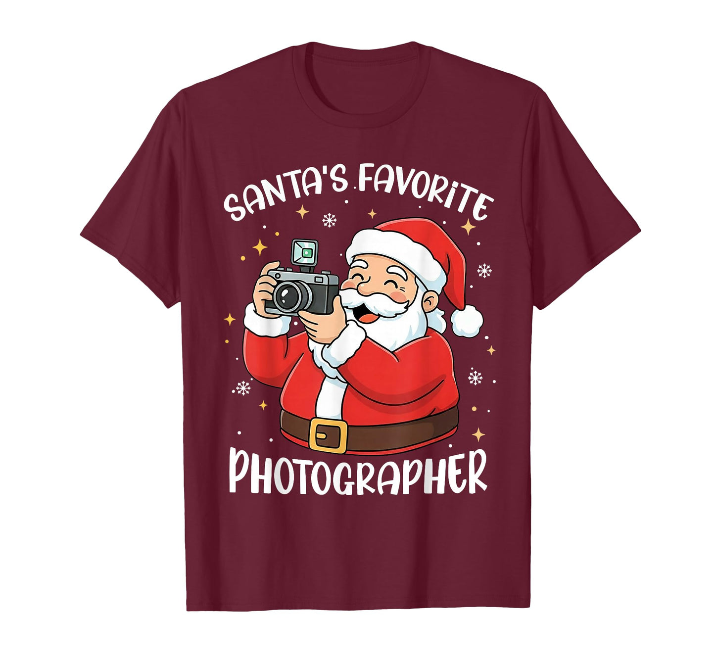 Santa's Favorite Photographer Christmas Santa Gifts T-Shirt