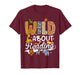 Wild About Reading Funny Book Lover Bookworm Library Day T-Shirt