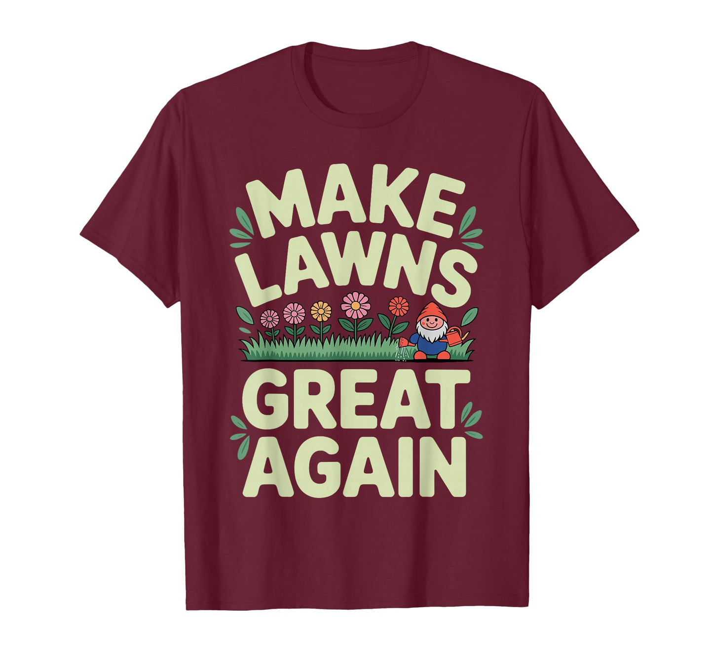 Funny Lawn Mower Art for Men Women Lawn Mowing Landscaper T-Shirt