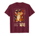 Happy Sushi Cat Japanese Retro-Style Kawaii Food Poster Art T-Shirt