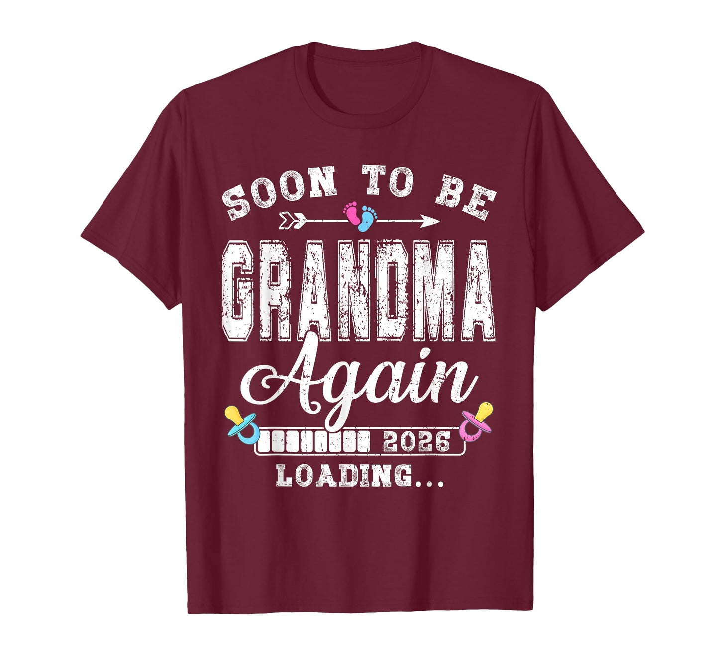 Soon to Be Grandma Again 2026 Loading Matching Family T-Shirt