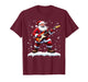 Santa Claus Playing Bass Guitar Christmas Xmas Music T-Shirt