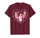 Mother Baby Nurse Heart Valentine Day MBU Postpartum Nurse T-Shirt