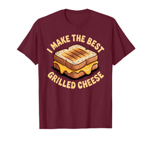 Funny Grilled Cheese Art for Men Women I Love Grilled Cheese T-Shirt