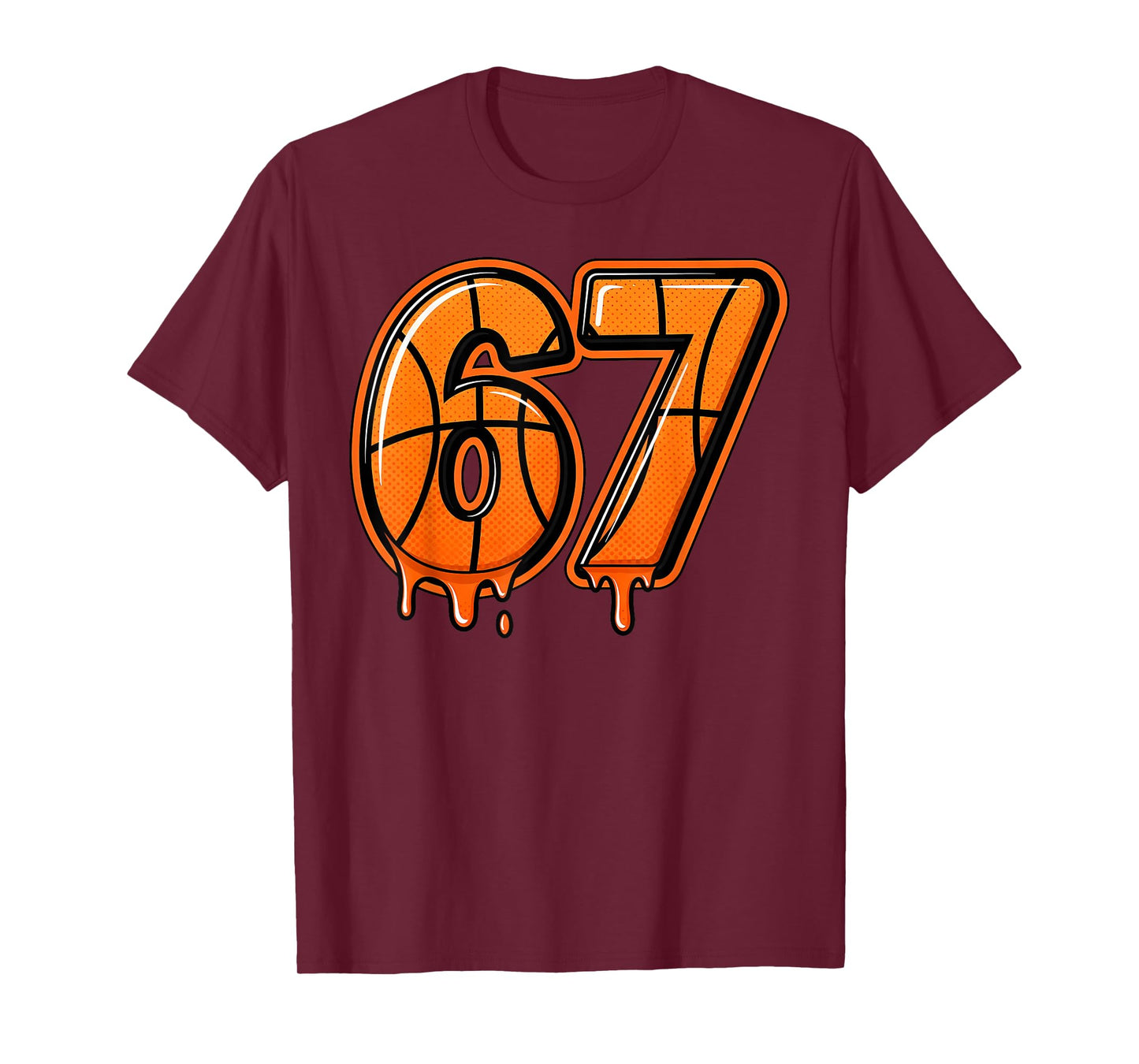 Six Seven Basketball Viral Gen Alpha Meme 67 Sports 6 7 T-Shirt