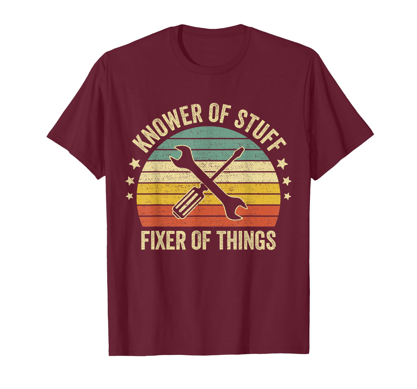 Retro Vintage Knower of Stuff Fixer of Things Funny Mechanic T-Shirt