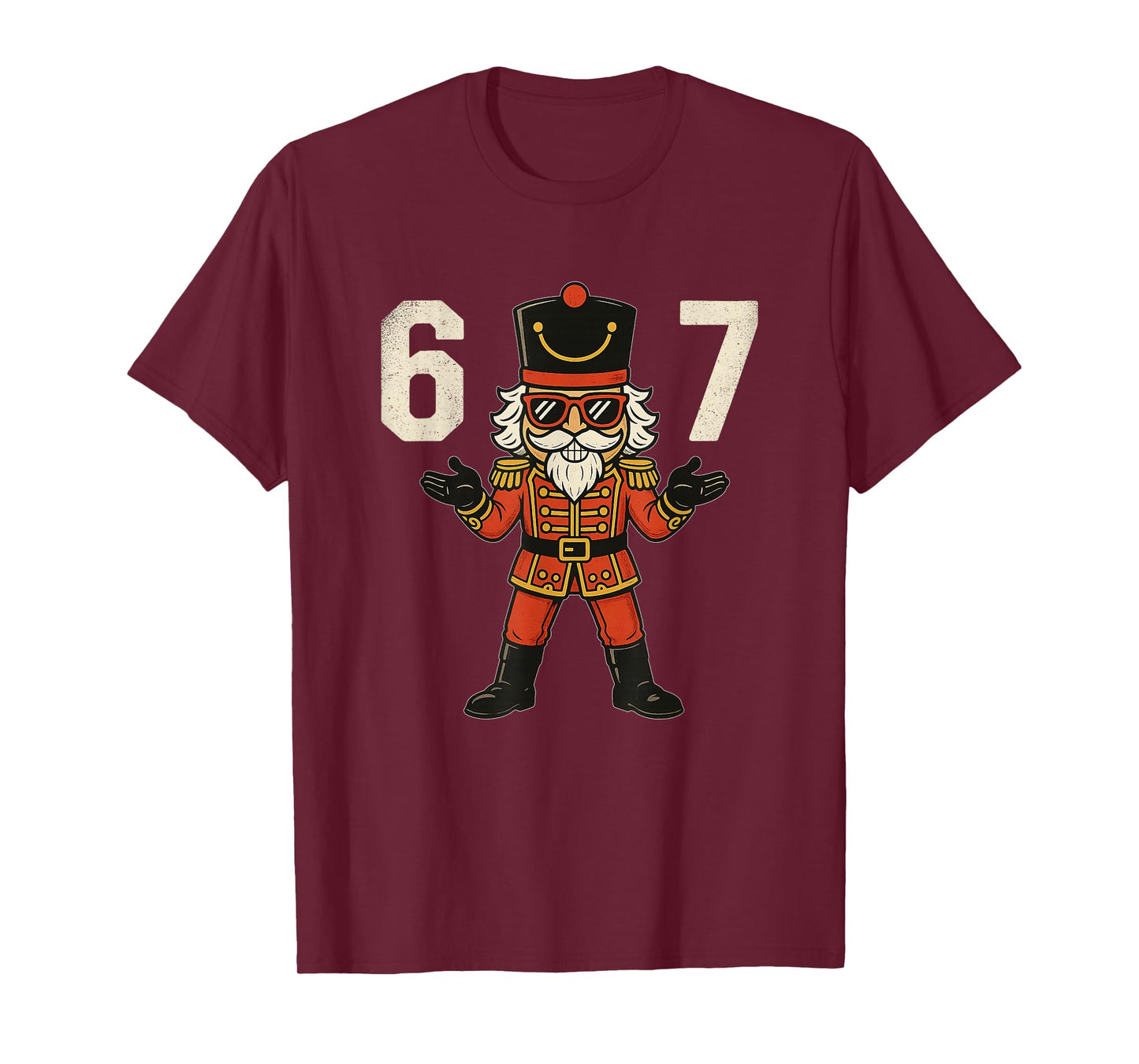 67 Christmas Nutcracker Six Seven 6 7 Boys Christmas Pajamas T-Shirt
