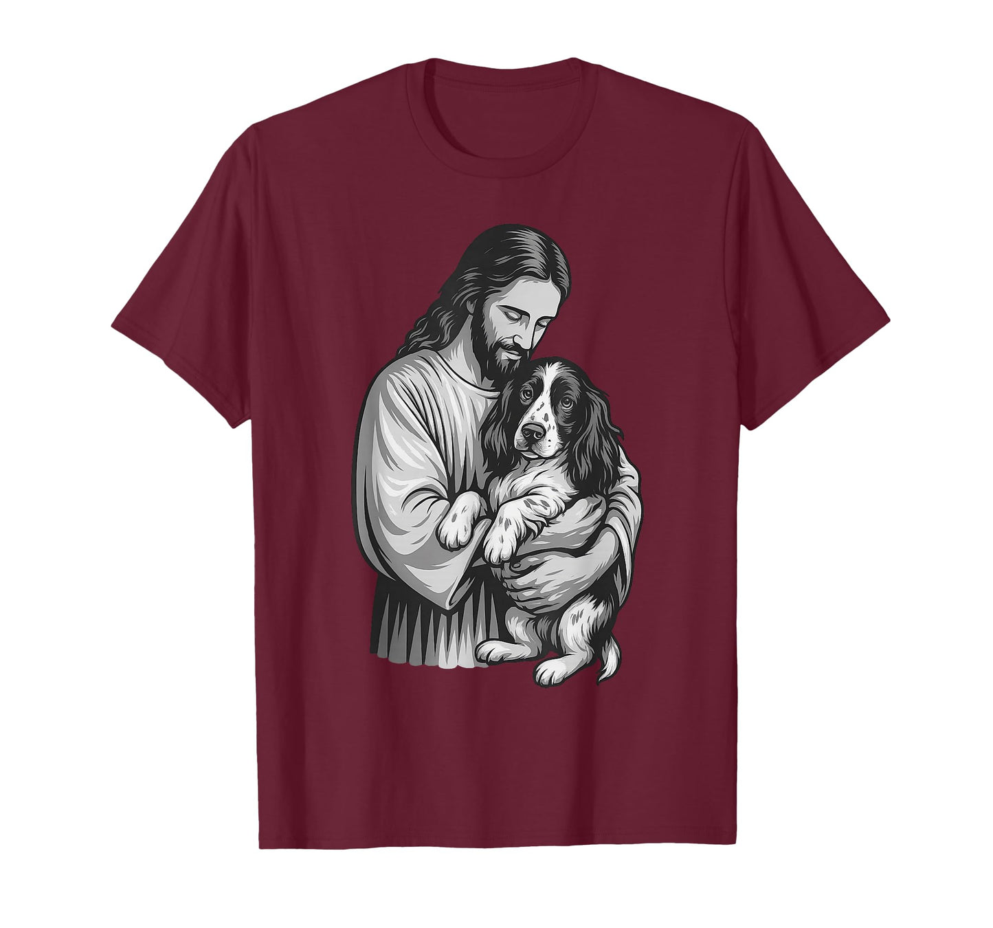 English Springer Spaniel and Jesus Christian Faith Dog Lover T-Shirt