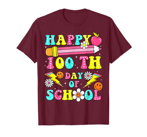 Happy 100th Day of School 100 Days of School Teacher Student T-Shirt