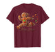 Funny Gingerbread Running Team Christmas Run Runner Xmas T-Shirt
