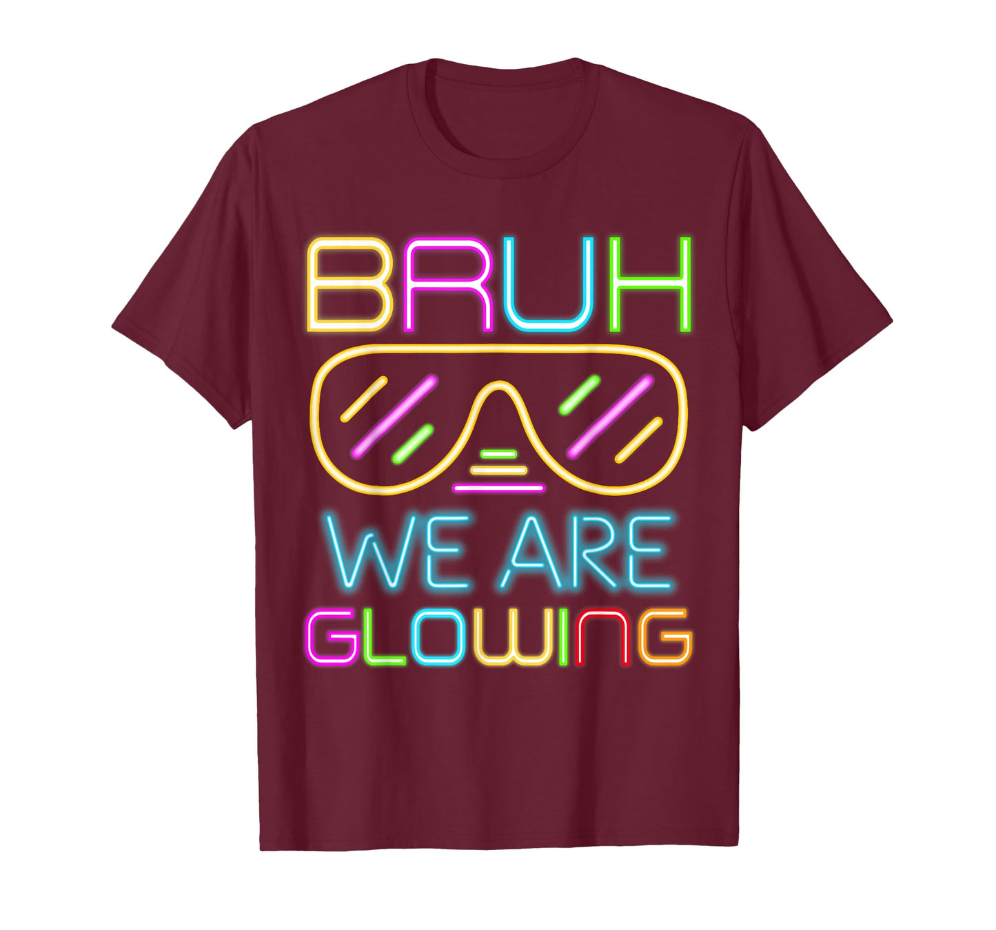 Bruh We are Glowing in My Glowing Era Group Team Tie Dye T-Shirt
