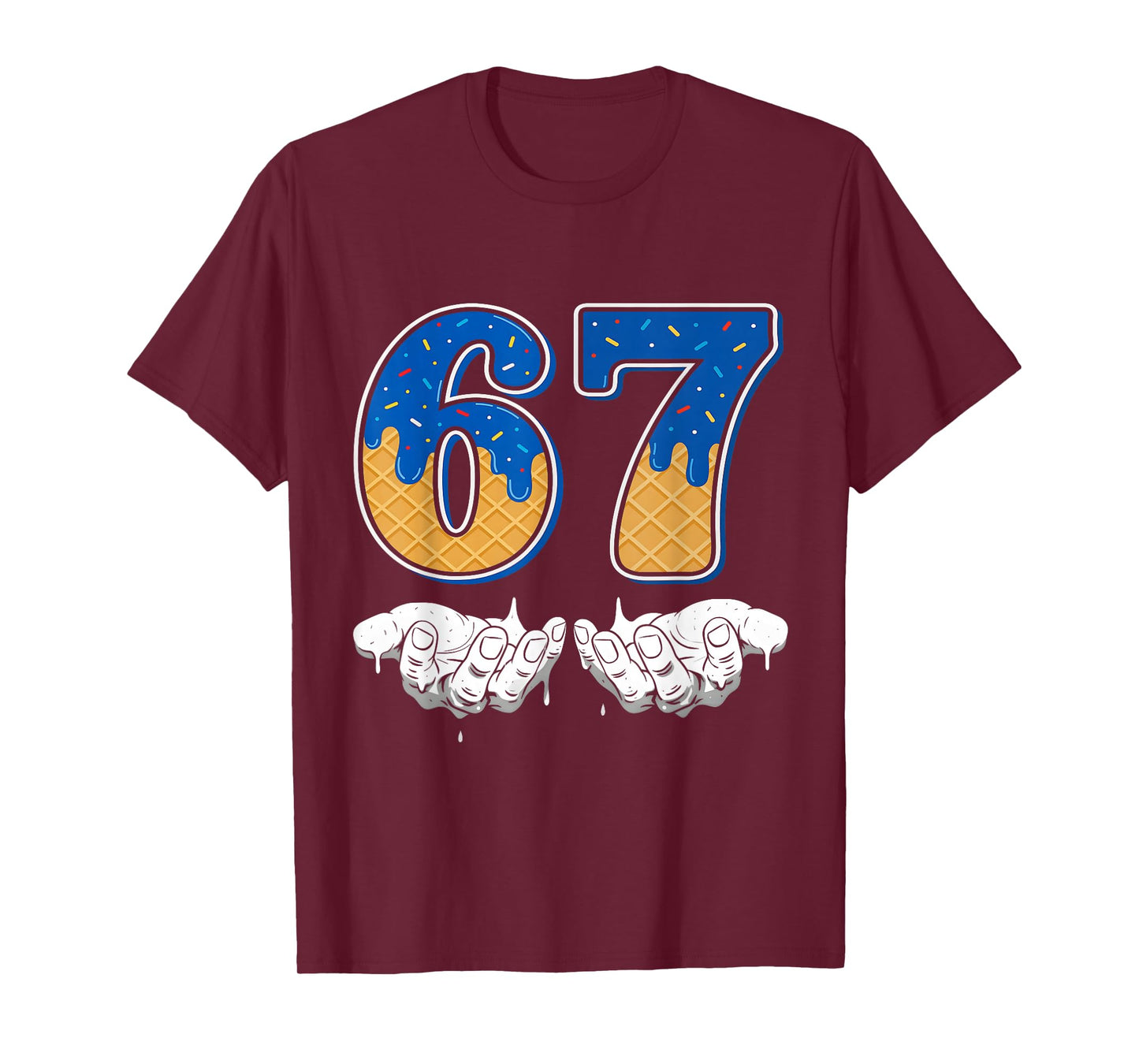 Baseball Drip Ice Cream 67 Baseball Lifestyle 101 T-Shirt