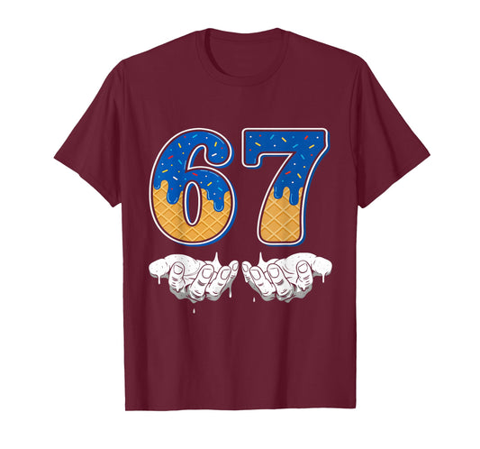 Baseball Drip Ice Cream 67 Baseball Lifestyle 101 T-Shirt