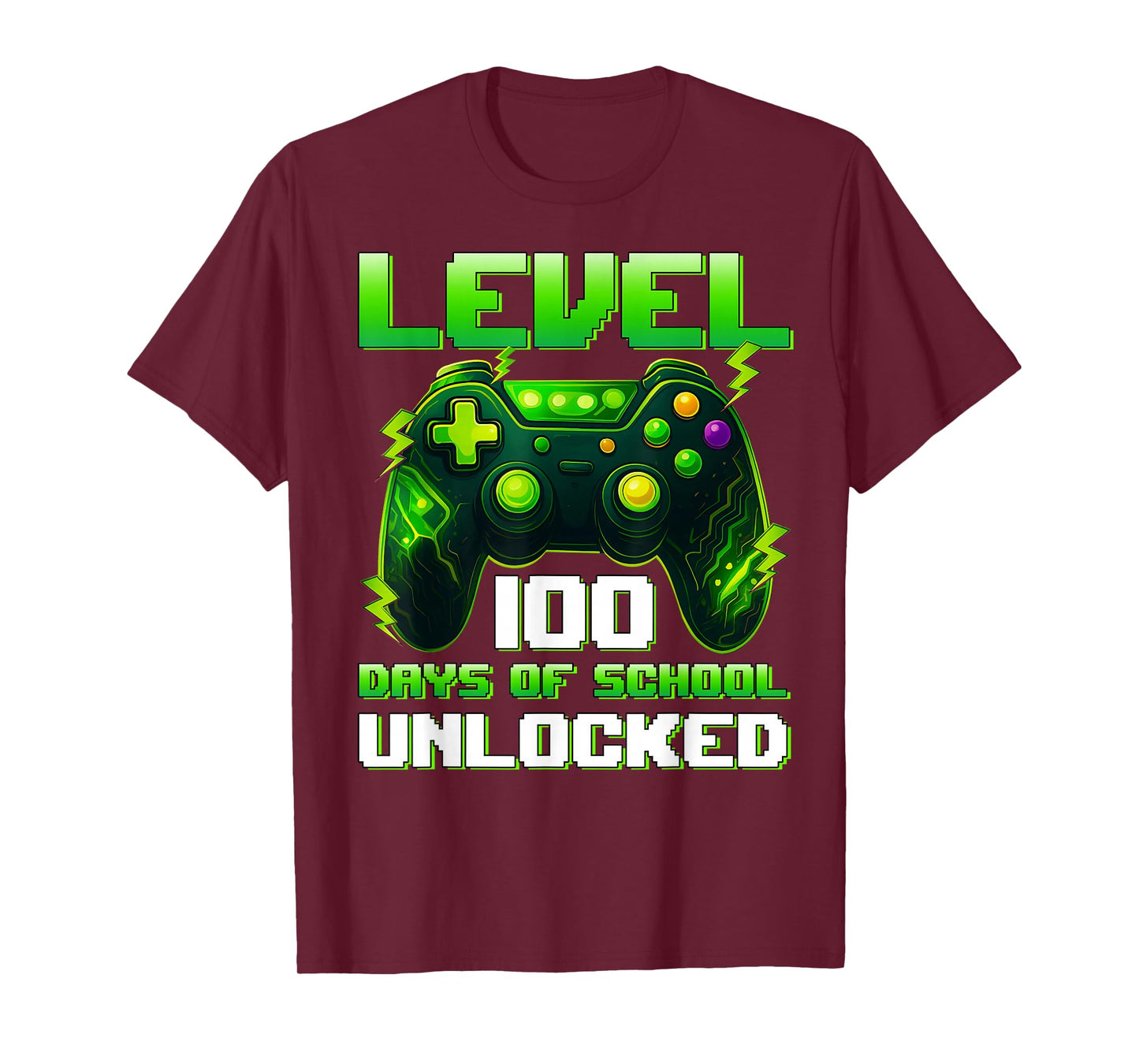Level 100 Days Unlocked 100 Days of School Boy Girl Teacher T-Shirt