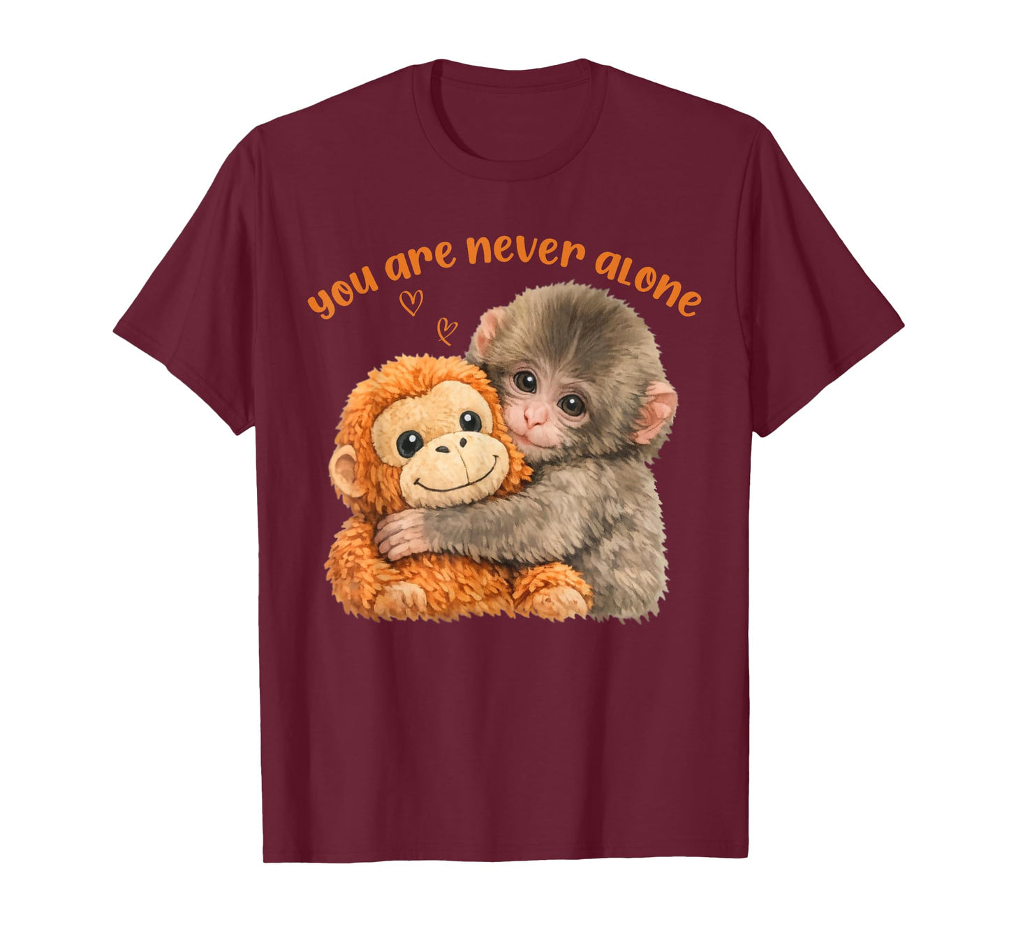 You are Never Alone Punch The Cute Baby Monkey Meme T-Shirt