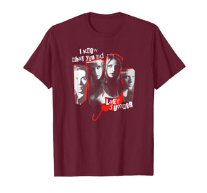 IKWYDLS Ripped Up Character Collage Retro Horror Movie T-Shirt