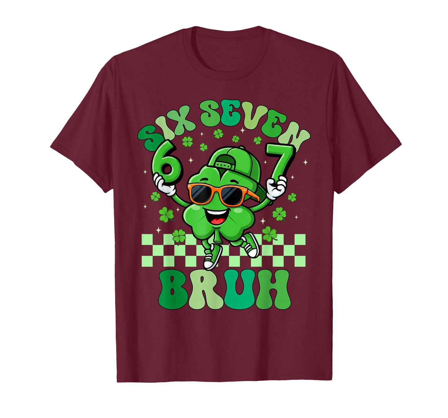 Six Seven 67 Meme St Patricks Day for Boys Girls Teens Kids T-Shirt