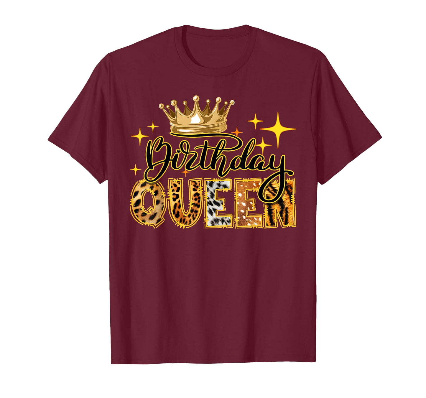 Birthday Queen Shirt Ladies American Afro Girls Women Party T-Shirt