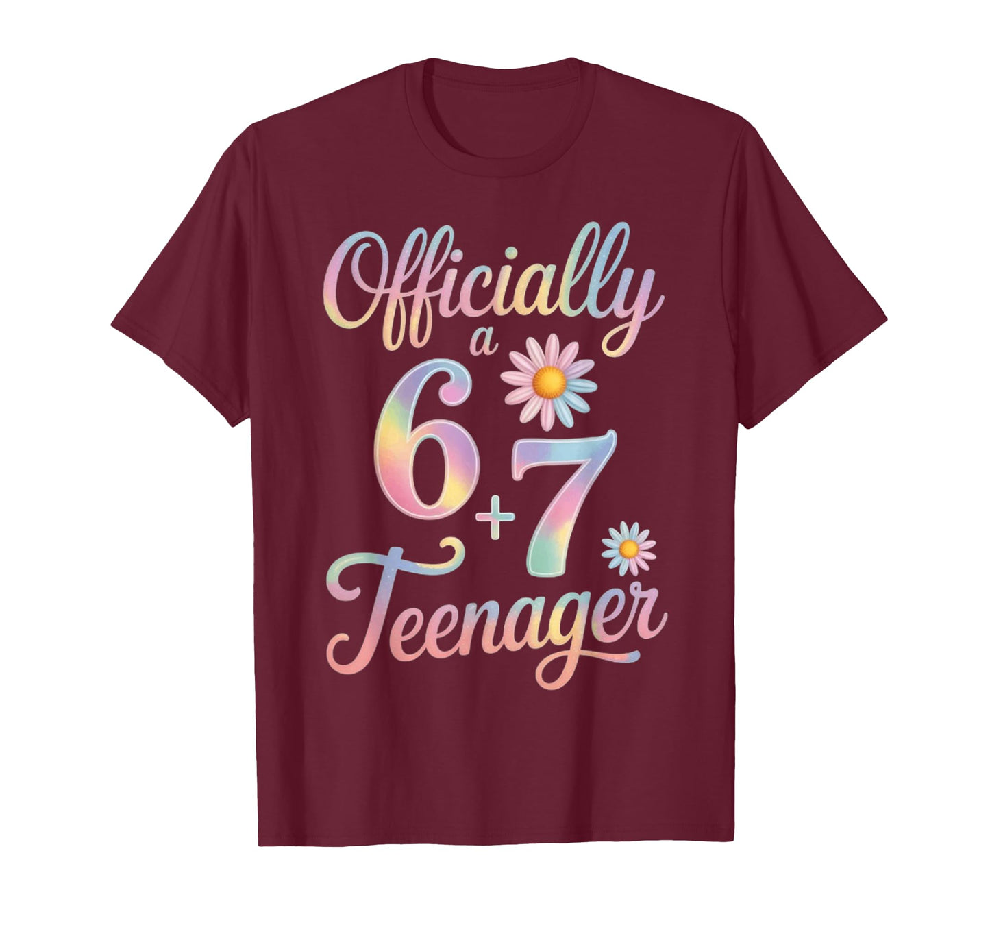 Officially a Teenager 6 + 7 13 Years 13th Birthday T-Shirt