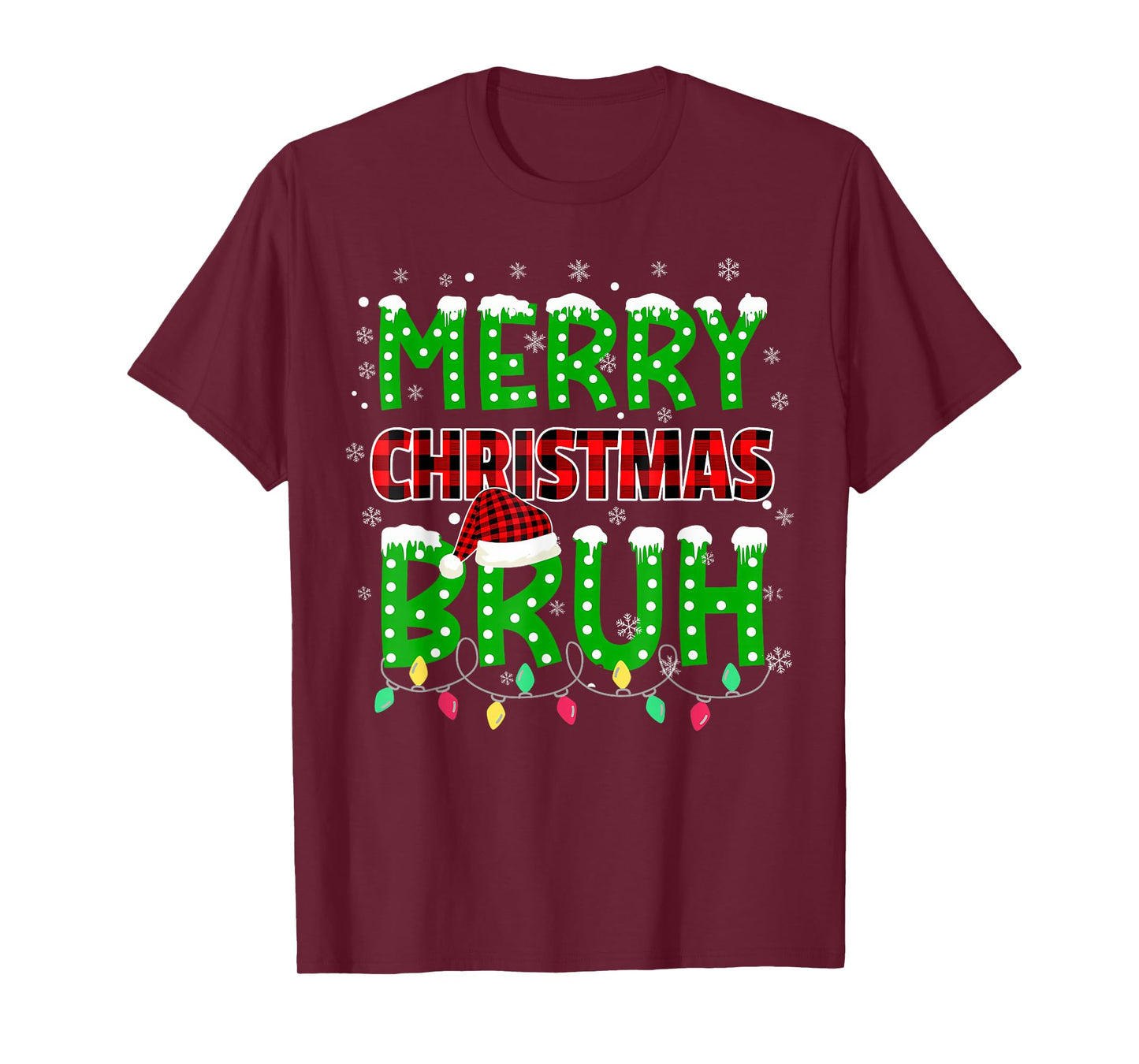 Bruh Christmas Kids Teens Boys Funny Christmas Humor Meme T-Shirt