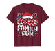 Forced Family Fun Funny Xmas Lights Sarcastic Joke Pajamas T-Shirt