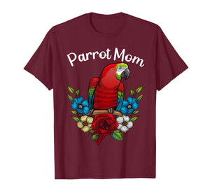 Cool Parrot Art for Women Girls Tropical Bird Parrot Lovers T-Shirt