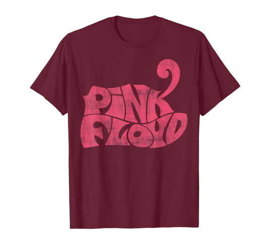 Official Pink Floyd Retro Logo Classic Rock Band Music T-Shirt