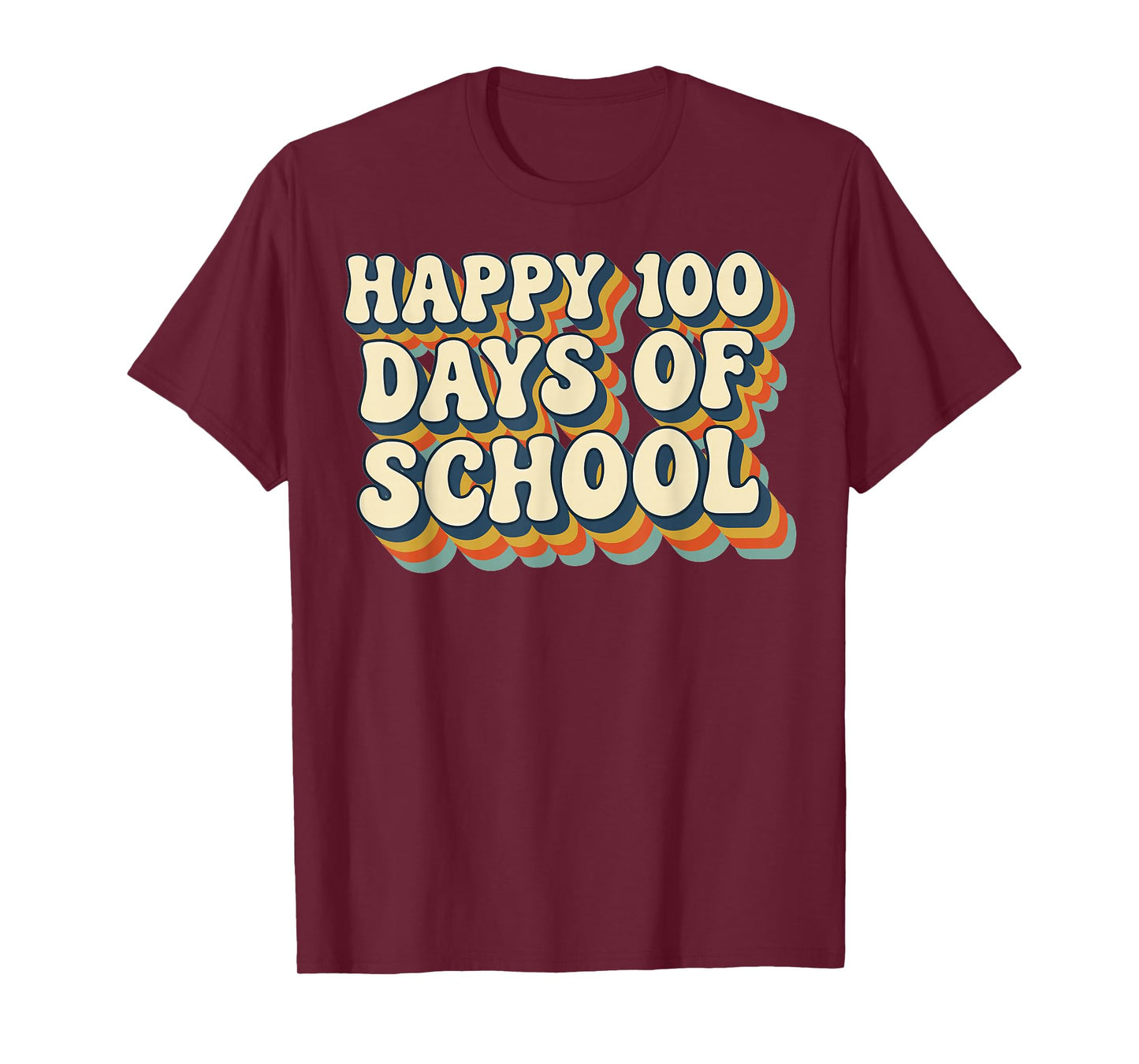 100 Days of School Retro Sunset Teacher and Student T-Shirt