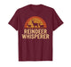 Reindeer Whisperer Retro Vintage Reindeer Lover T-Shirt