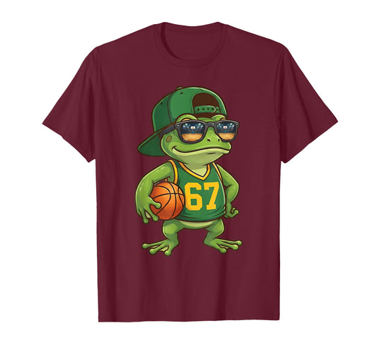 Frog Basketball 67 Gen Alpha Slang Sports Men Boys Kids T-Shirt