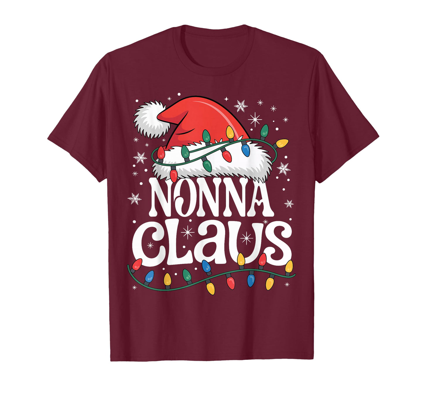 Nonna Claus Funny Xmas Christmas Grandma Holiday Style T-Shirt