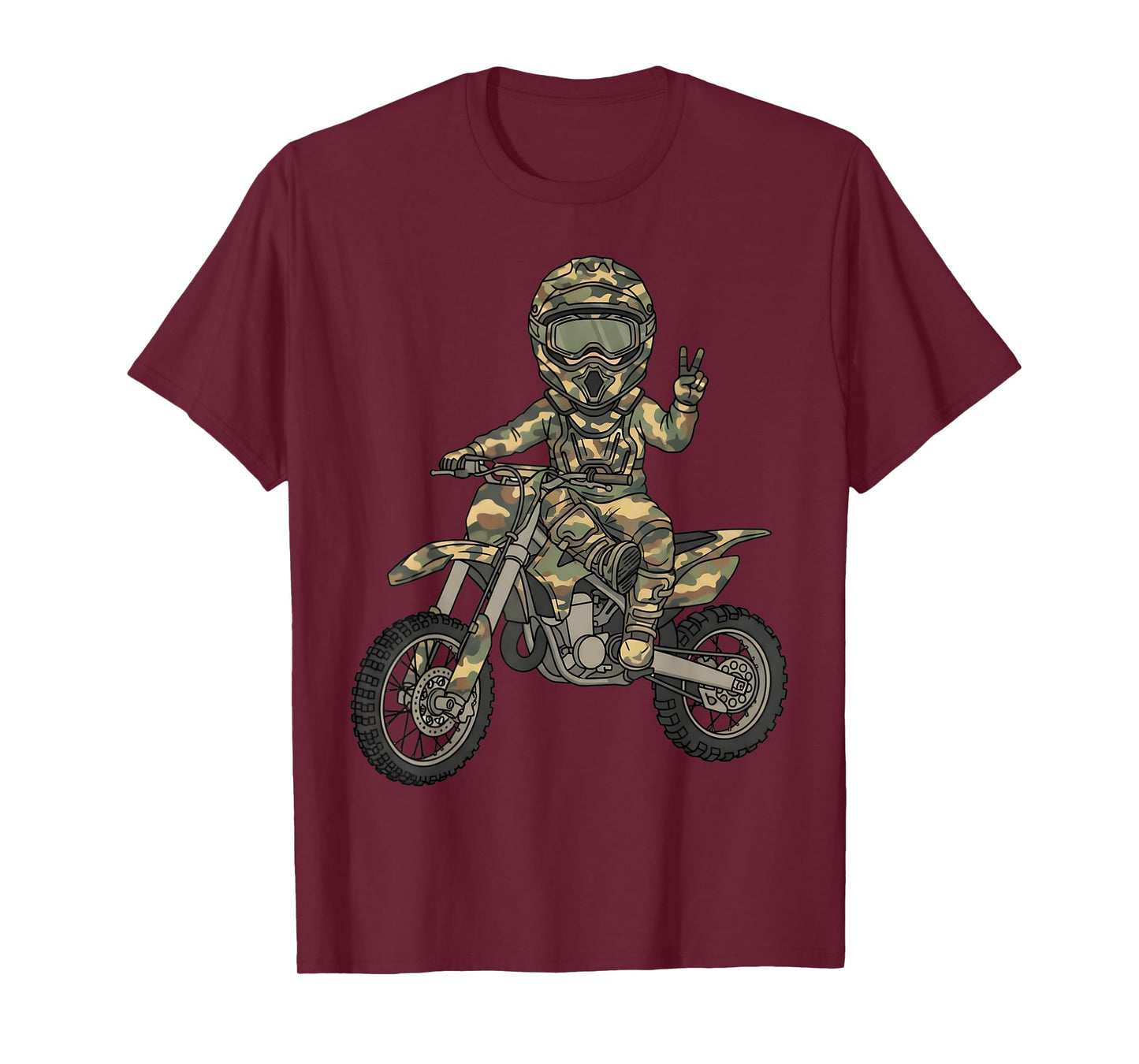 Dirt Bike Art Rider Motocross Motorcycle Dirtbike Boys Kids T-Shirt