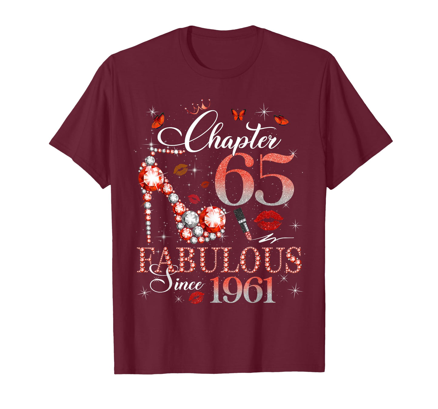 Chapter 65 Fabulous Since 1961 65th Birthday Women Girls T-Shirt