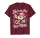 He's on The List Not Mine Santa Retro Christmas T-Shirt