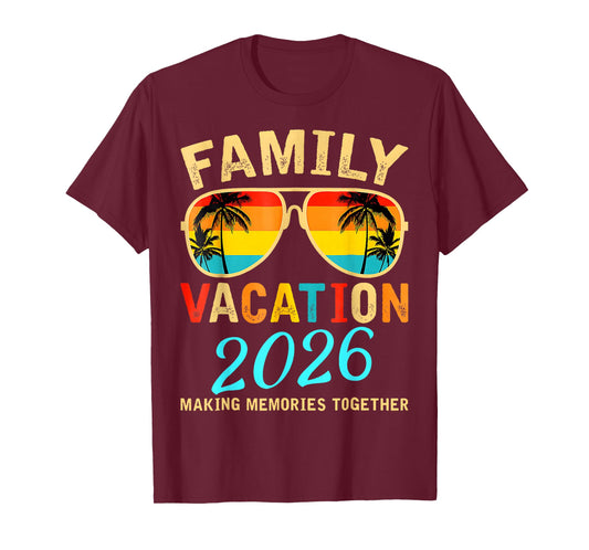 Family Vacation 2026 Beach Matching Summer Vacation 2026 T-Shirt