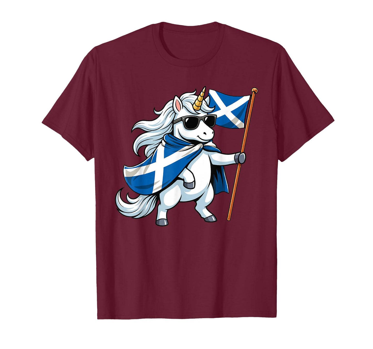 Scotland Flag Unicorn Men Women Kids Funny Scottish T-Shirt