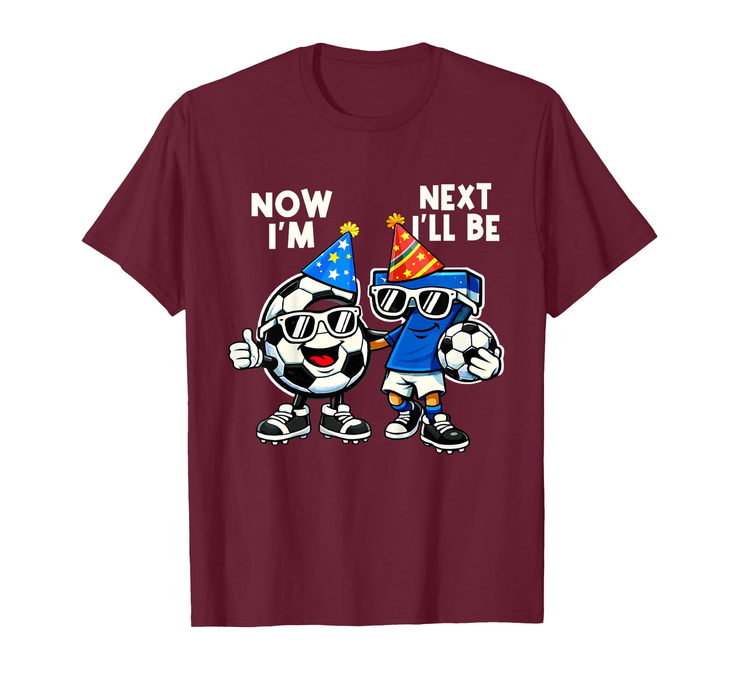 6 Year Old Birthday Boys Kids Now I'm 6 Next Year I'll be 7 T-Shirt