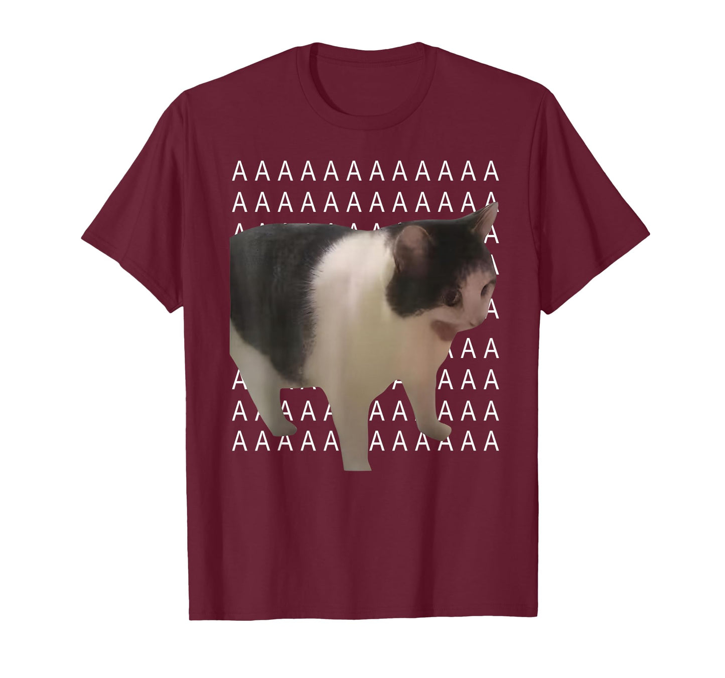 Funny Cat Shout Aaaaaaaaa Funny Cursed Internet Trendy Meme T-Shirt