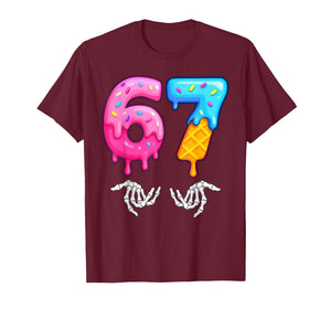 Number 67 Matching Six Seven 6 7 Meme 6-7 Halloween Costume T-Shirt